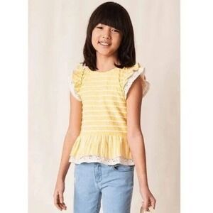 Matilda Jane Girls Enchanted Garden Sunkissed Knit Top Size 10 New